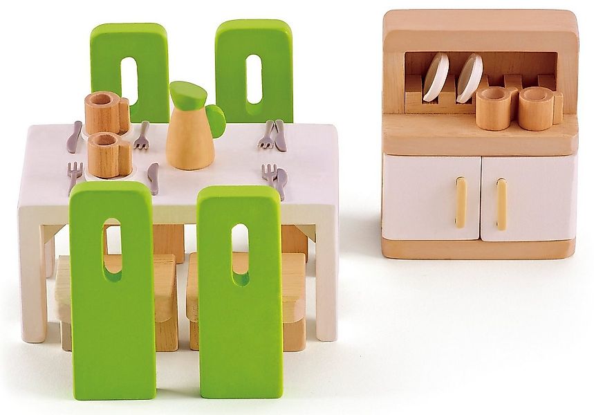Hape Puppenhausmöbel Esszimmer (Set, 23tlg) günstig online kaufen
