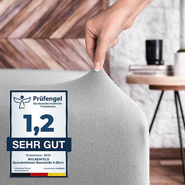 Wolkenfeld Spannbettlaken 100% Baumwolle - 2x günstig online kaufen
