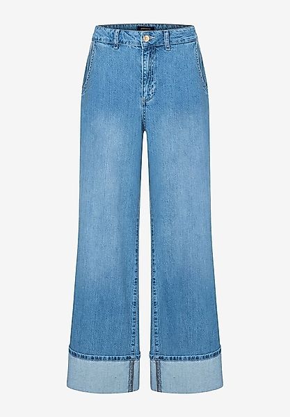 weite Jeans mit Aufschlag, Frühjahrs-Kollektion günstig online kaufen