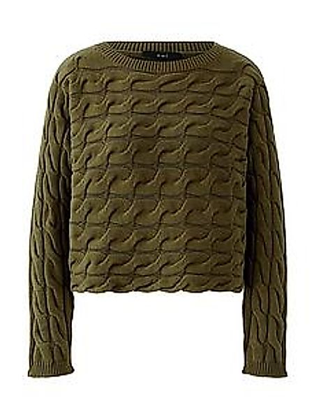 Rundhals-Pullover oui grün günstig online kaufen