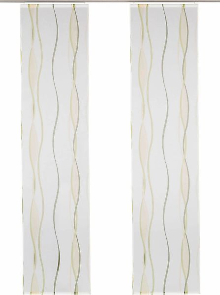 my home Schiebegardine "Dimona" Klettschiene 2 Stk. tlg. 2-er Set, Fertigga günstig online kaufen