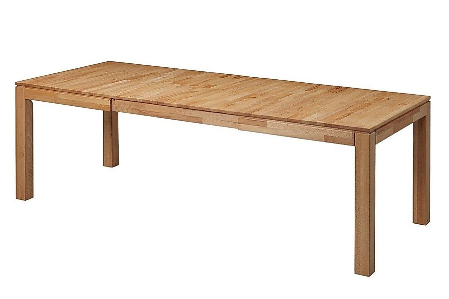 Main Möbel Esstisch Ausziehtisch 140(220)x90cm "Dirk" Kernbuche massiv geöl günstig online kaufen