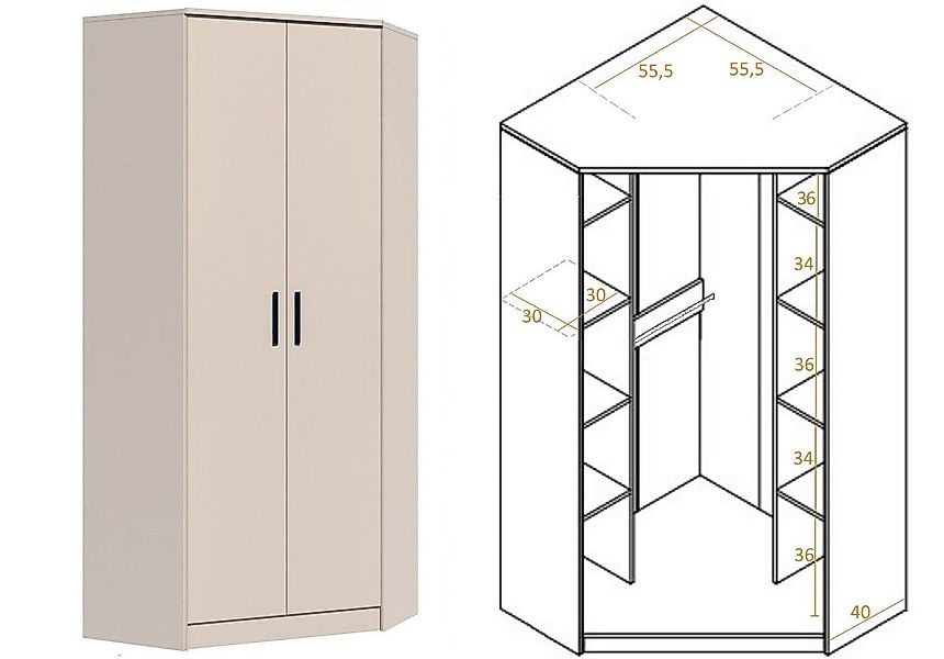 Marmex Möbel Mehrzweckschrank-Set Grant Set 17 günstig online kaufen