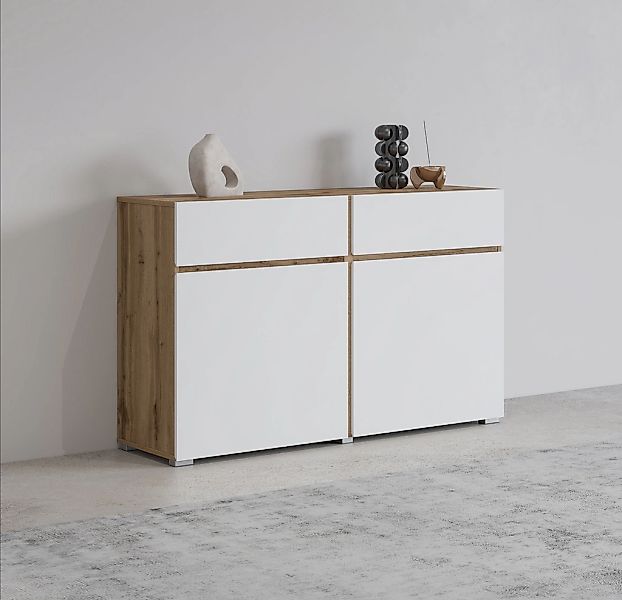OTTO home Sideboard "Cross,Breite 119,5 cm, moderne grifflose Kommode,2 Tür günstig online kaufen