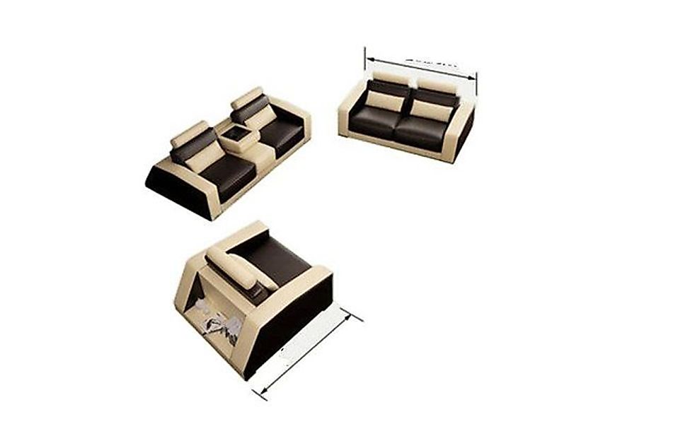 JVmoebel Sofa Polster Couchen Sofas Couch Garnitur Design Garnituren 3+2+1 günstig online kaufen