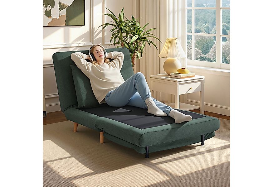 HOMCOM Sessel mit Bett-Funktion, Liegesessel, verstellbare Rückenlehne, Kis günstig online kaufen