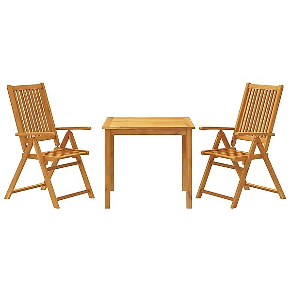 vidaXL 3-Tlg Garten-Essgruppe Massivholz Akazie 3295260 günstig online kaufen