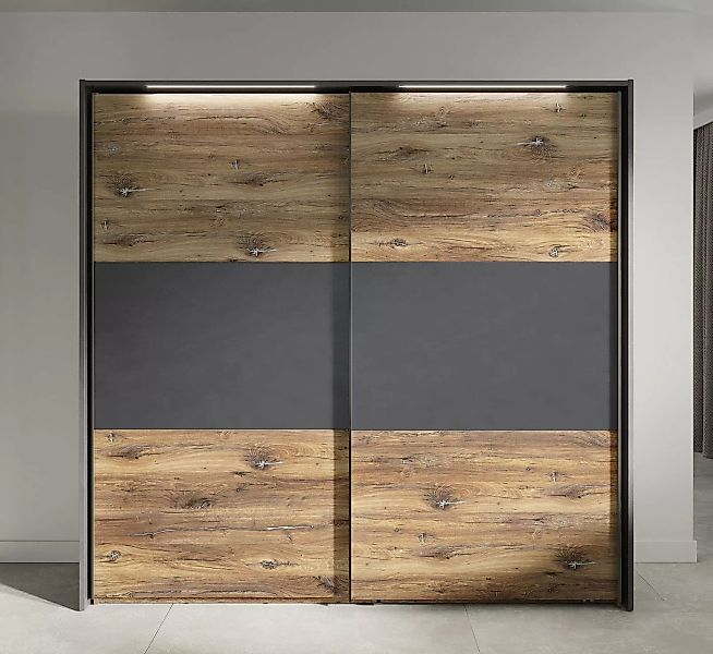Forestdream Kleiderschrank 220 x 213,1 x 60 cm (B/H/T) (BxHxT: 220x213,1x60 günstig online kaufen