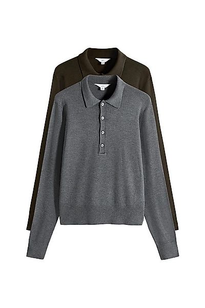 The Set Strickpullover 2 x The Set Feinstrickpullover mit Polokragen (2-tlg günstig online kaufen