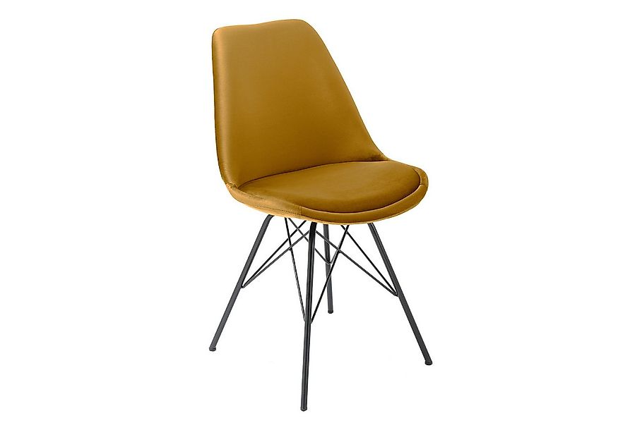 riess-ambiente Stuhl SCANDINAVIA MEISTERSTÜCK senfgelb / schwarz (Einzelart günstig online kaufen
