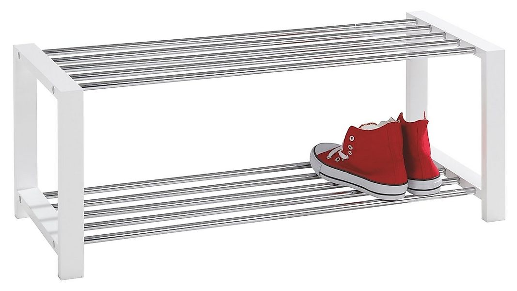 Home4You Schuhregal Breite 80 cm, Tiefe 30 cm, mit 2 Ablageflächen, für 8 P günstig online kaufen