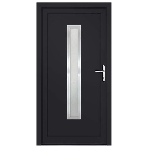 vidaXL Haustür Anthrazit 88x200 cm PVC 3187903 günstig online kaufen