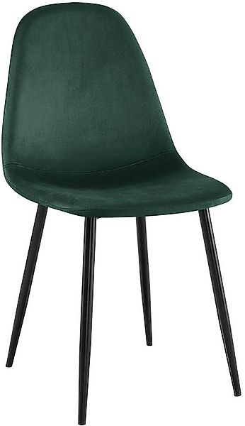 CLP Esszimmerstuhl Napier, mit Samt-, Stoff- oder Kunstlederbezug günstig online kaufen