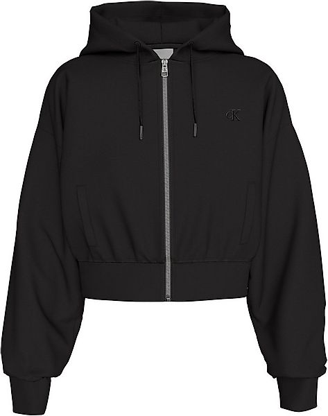Calvin Klein Jeans Sweatjacke LS MONOGRAM TERRY CROP RELAXED F Regular fit günstig online kaufen