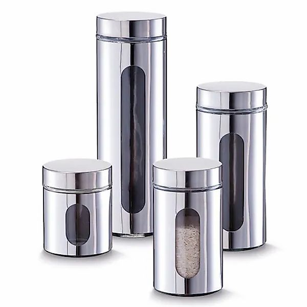 Zeller Present Vorratsdose, (Set, 4 tlg.), Modernes Design hebt jedes Zuhau günstig online kaufen