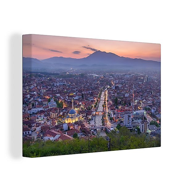 OneMillionCanvasses® Leinwandbild Blick über Prizren im günstig online kaufen