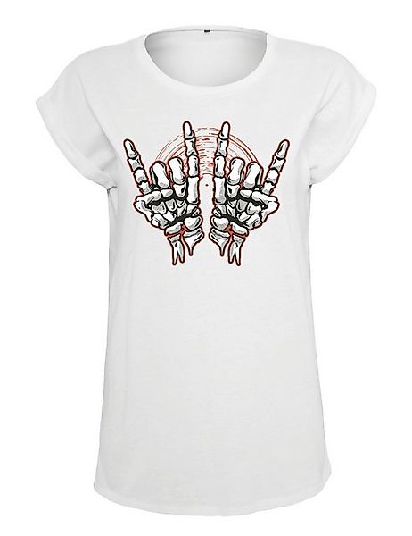 Youth Designz Print-Shirt "Skelett Hand Rock" Damen T-Shirt Statement Gesch günstig online kaufen