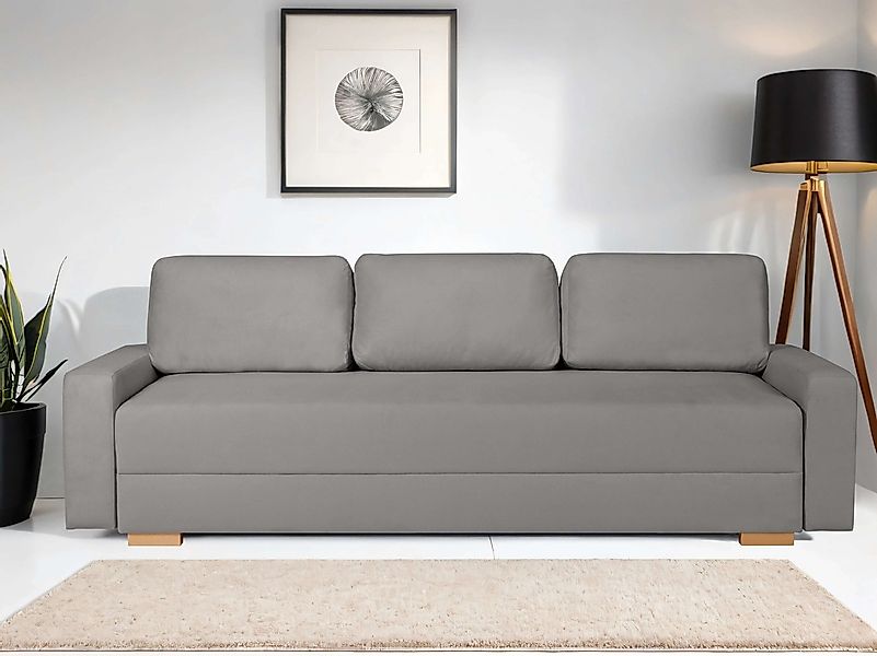 INOSIGN 3-Sitzer "SHERIDIAN Schlafsofa mit Bettkasten, in Feincord & Velvet günstig online kaufen