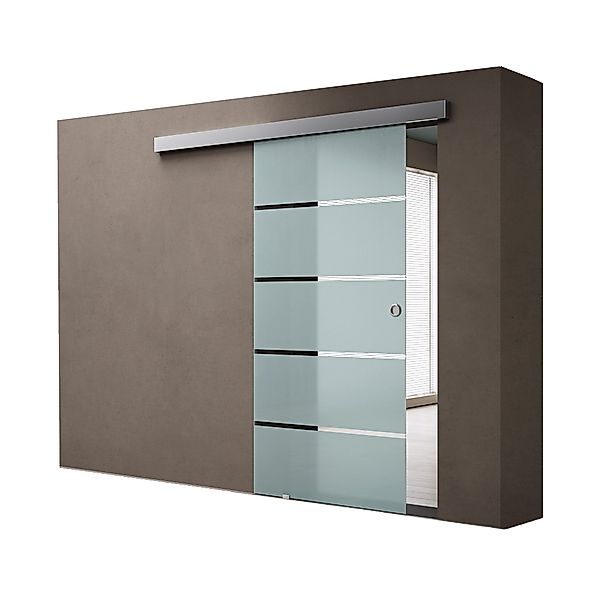 doporro Glasschiebetür komplettset Zimmertür glas Innentür günstig online kaufen