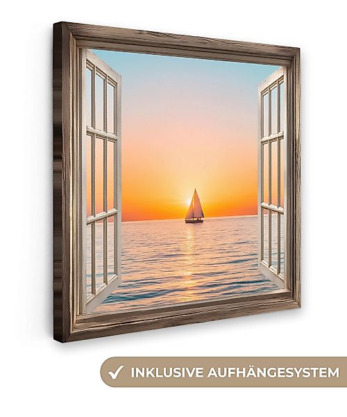 OneMillionCanvasses® Leinwandbild Transparenter Blick - Meer günstig online kaufen