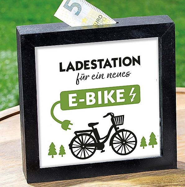 MF Spardose Fahrradliebe Spardose Ladestation für E-Bike schwarz 17cm, (1-t günstig online kaufen