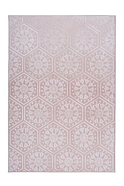 Qiyano Teppich Kurzflorteppich Mohala 100 Rosa 80 x 150 cm, rechteckig, Höh günstig online kaufen
