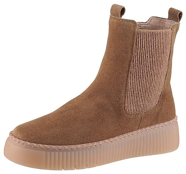 Gabor Chelseaboots, Plateau, Stiefelette mit Stretcheinsatz an der Außensei günstig online kaufen