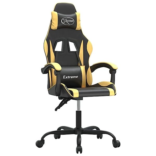 vidaXL Gaming-Stuhl Schwarz und Golden Kunstleder 3143868 günstig online kaufen
