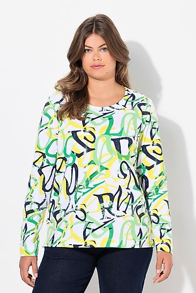 Laurasøn Longsleeve Shirt mit Buchstabendruck Rundhals günstig online kaufen