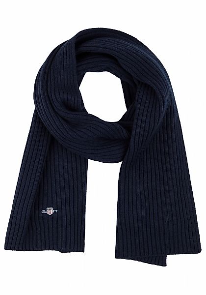 Gant Strickschal "COTTON BLEND LOGO" günstig online kaufen