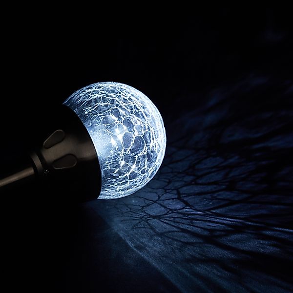 relaxdays Gartenleuchte 3er Set Kugel Solarlampen günstig online kaufen