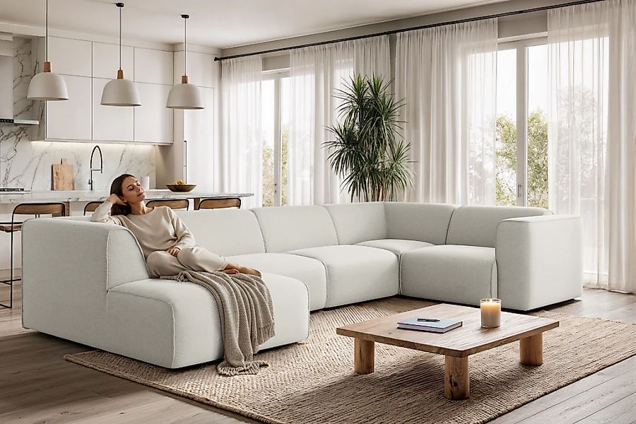 OTTO home Wohnlandschaft "Merid U-Form, B: 367 cm" als Modul oder separat v günstig online kaufen