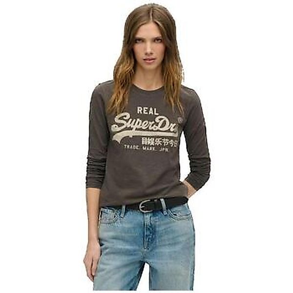 Superdry  Langarmshirt T-shirt  manches longues avec logo strass günstig online kaufen