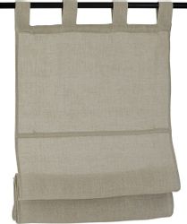 Kutti Raffrollo "Metis Leinen" mit Schlaufen freihängend einfarbig, blickdi günstig online kaufen