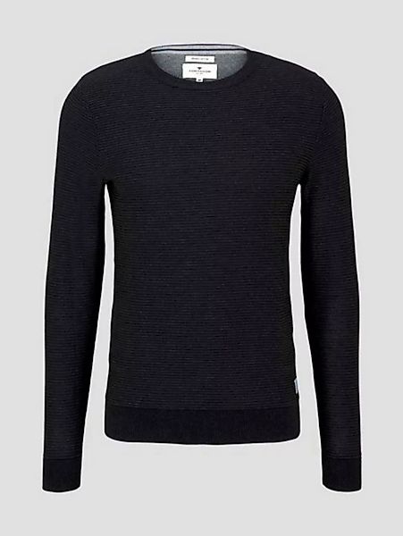 TOM TAILOR Sweatshirt Modern Basic Structure Sweatshirt günstig online kaufen