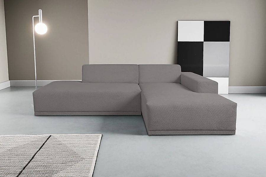 WERK2 Ecksofa "Apollo, hoher Sitzkomfort, aktuelles Design, Breite 264cm, L günstig online kaufen