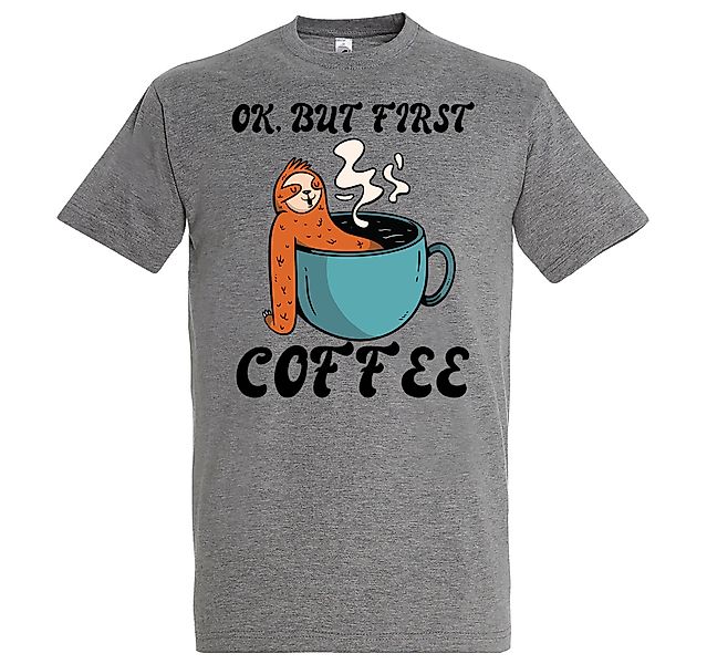 Youth Designz T-Shirt Faultier, But First günstig online kaufen