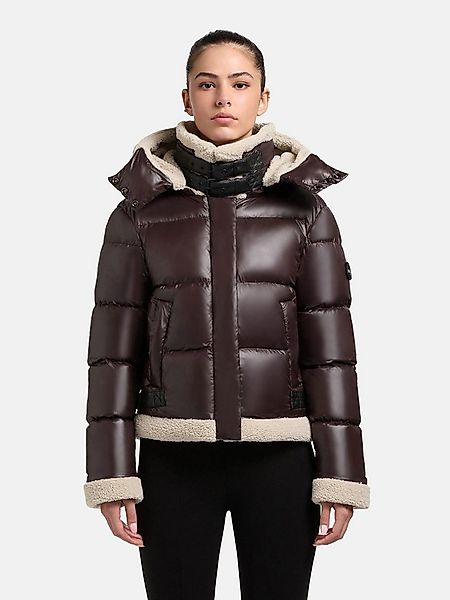 khujo Winterjacke Nessie2 Gefütterte Steppjacke mit Plüschdetails und Kapuz günstig online kaufen