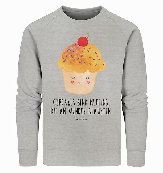 Mr. & Mrs. Panda Longpullover Größe M Cupcake - Heather Grey - Geschenk, lu günstig online kaufen