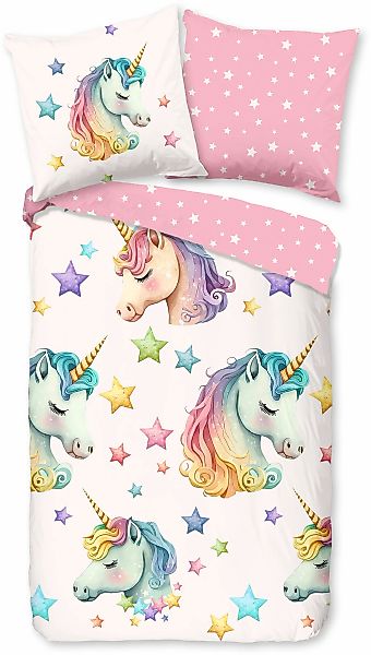 PURE luxury collection Kinderbettwäsche "Fancy" 2 Stk. Mikrofaser, 135x200, günstig online kaufen