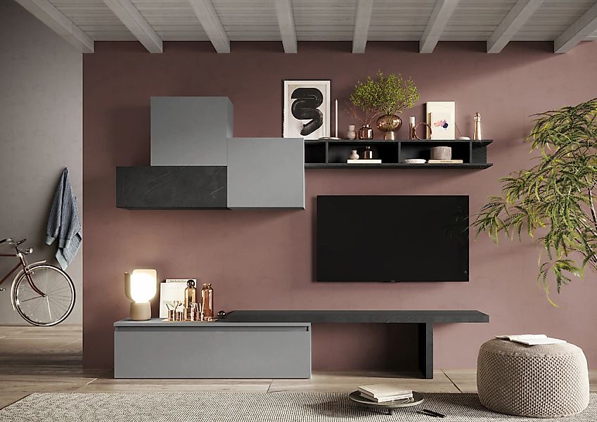 INOSIGN Wohnwand "INFINITY, 6tlg. Breite 262 cm, Höhe variabel, Schrankwand günstig online kaufen