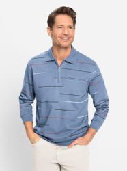 Marco Donati Langarm-Poloshirt "Sweatshirt" 1 Stk. tlg. günstig online kaufen