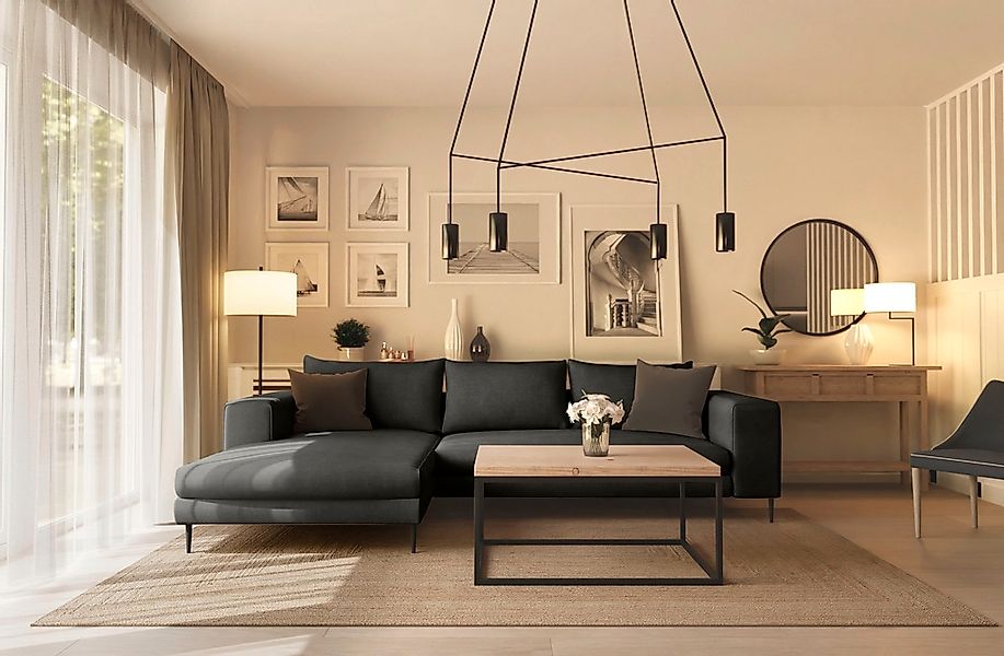 INOSIGN Ecksofa »Aurora, L-Form, mit extra breiter Recamiere, 324 x 170 cm günstig online kaufen