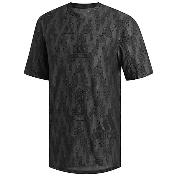 Adidas City Knit Kurzärmeliges T-shirt S Black günstig online kaufen