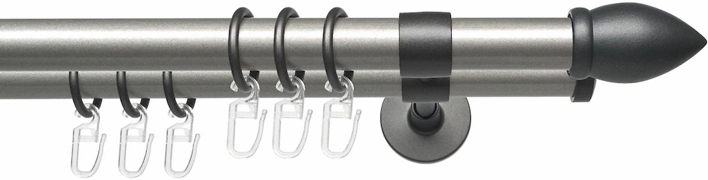 Liedeco Gardinenstange "Lan Mush" Ø 20 mm 2 läufig-läufig Fixmaß 2-läufig i günstig online kaufen