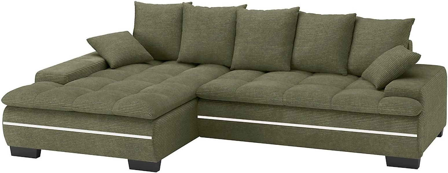 Mr. Couch Ecksofa "Haiti II, L-Form", RGB-LED Beleuchtung, Kaltschaum, wahl günstig online kaufen