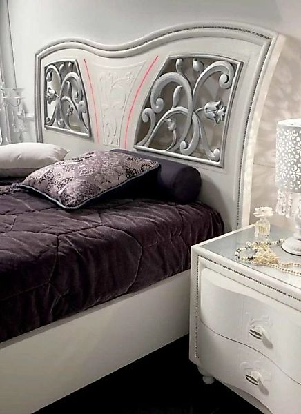 JVmoebel Bett Bettrahmen Holz Doppel Weiß Modern Doppelbett Möbel Bett Bett günstig online kaufen