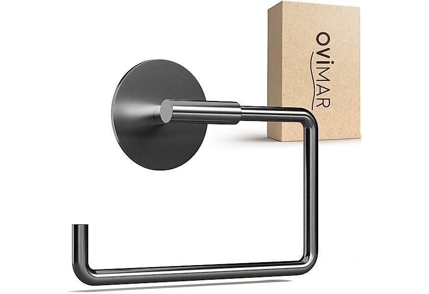 ovimar Toilettenpapierhalter Skardstind (1-St), aus Edelstahl in Gunmetal z günstig online kaufen