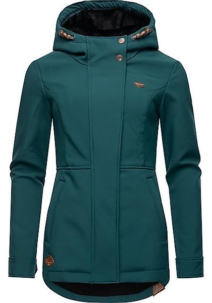 Ragwear Softshelljacke Yba sportliche Damen Outdoorjacke mit Kapuze günstig online kaufen