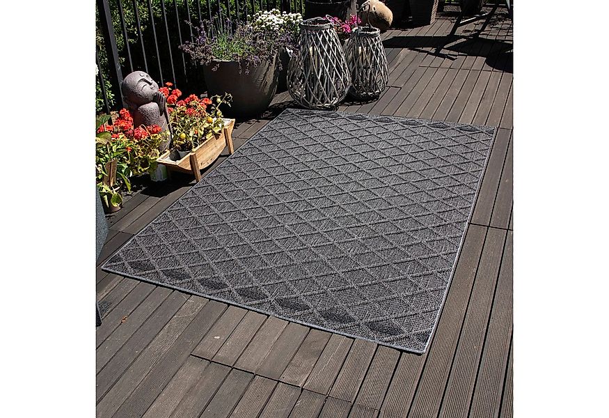 Carpettex Outdoorteppich Rauten Design, Läufer, Höhe: 8 mm, In& Outdoor Tep günstig online kaufen